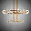 Arcachen Crystal 2-Tier Round Chandelier 60"