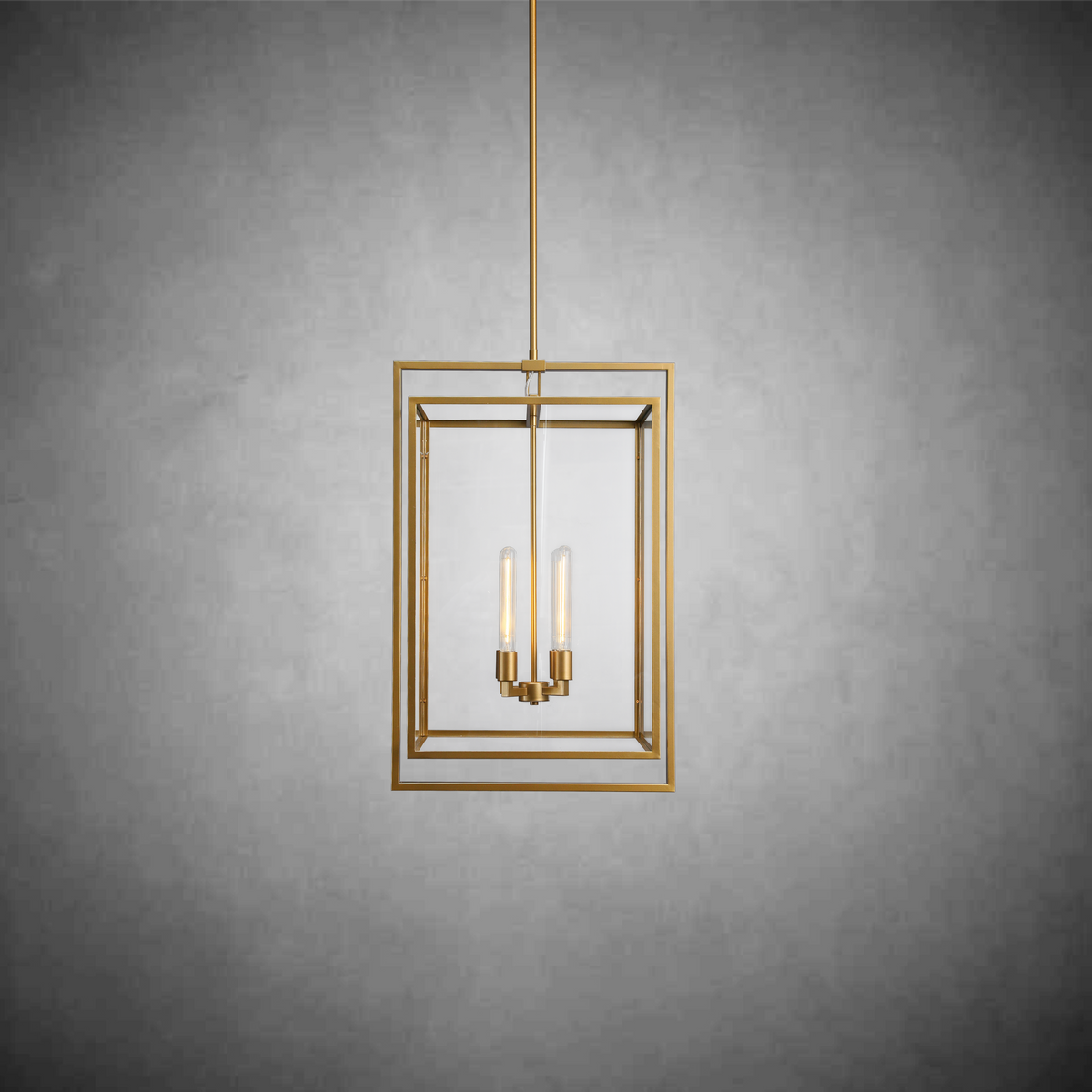 Baker Glass Lantern Modern Pendant 26''34''