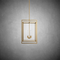 Baker Glass Lantern Modern Pendant 26''34''