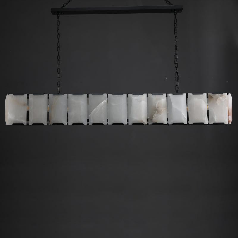Harlew Calcite Rectangular Chandelier 42"54''62''74''