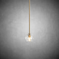 Bille De Crystal Glass Cord Pendant 5''D
