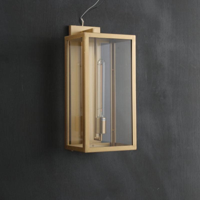 Baker Outdoor Square Lantern Wall Sconce 18"