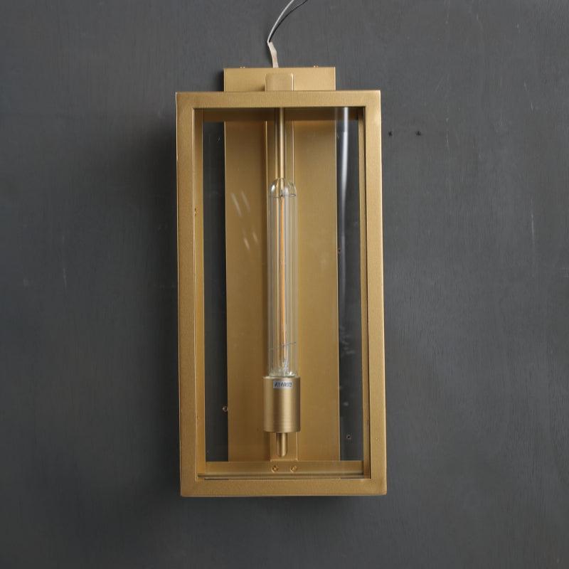 Baker Outdoor Square Lantern Wall Sconce 18"
