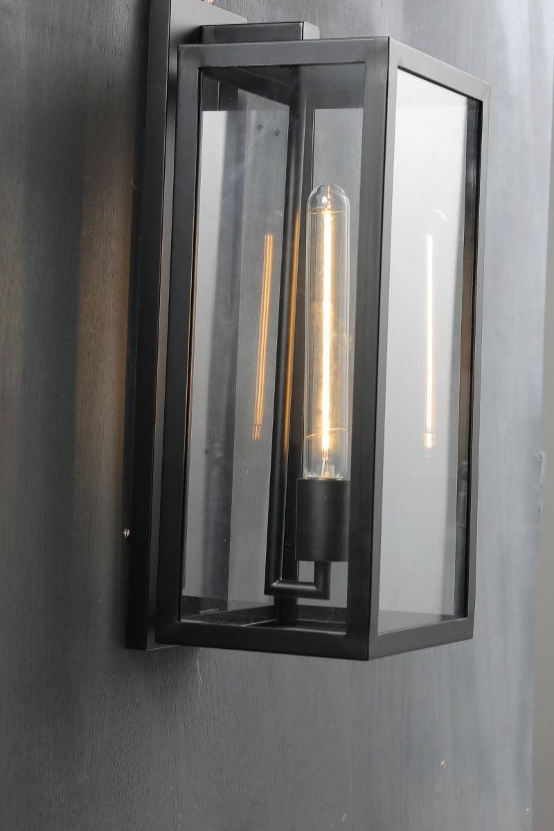 Baker Outdoor Square Lantern Wall Sconce 18"