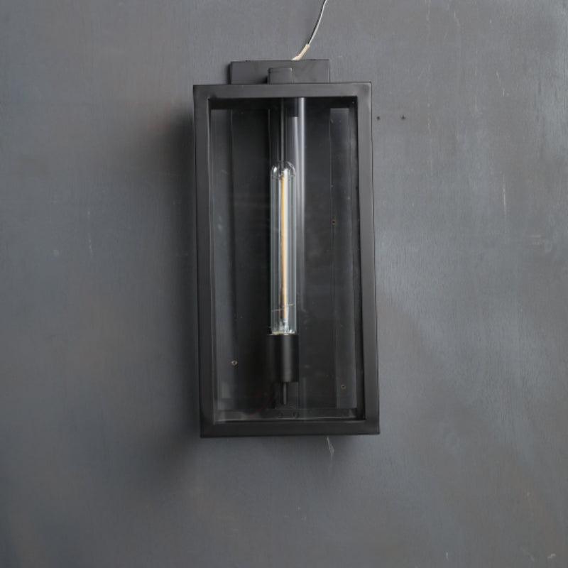 Baker Outdoor Square Lantern Wall Sconce 18"