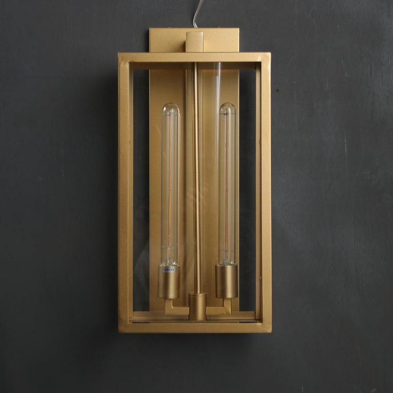 Baker Outdoor Square Lantern Wall Sconce 21"