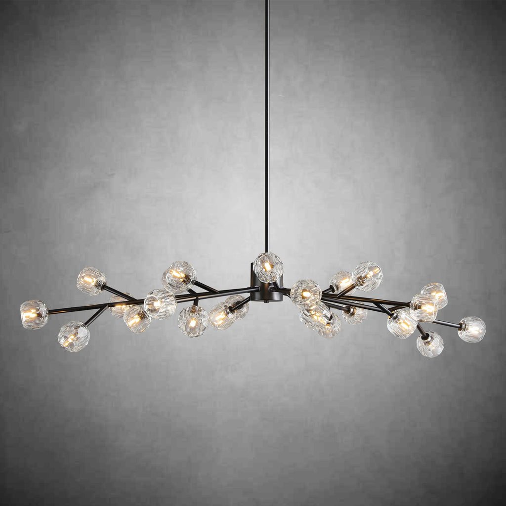 Bille De Crystal Glass Round Chandelier 24"36"48"60"72"