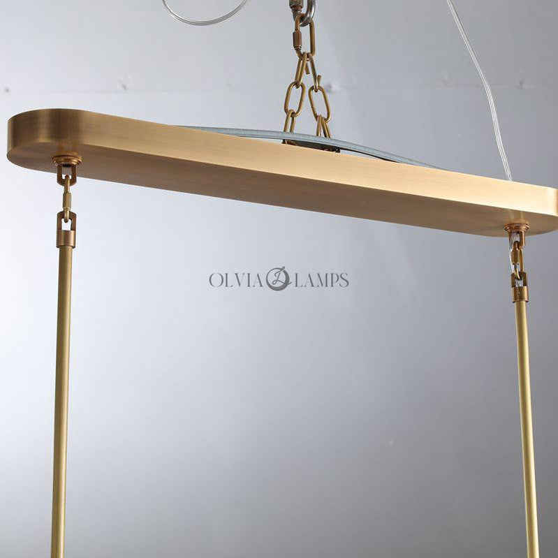 Cabrlet Clear Glass Round Chandelier 60"