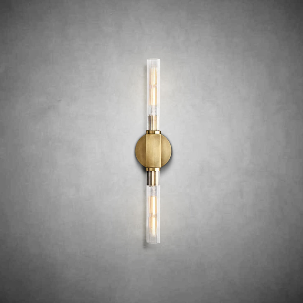 Cannel Glass Linear Wall Sconce