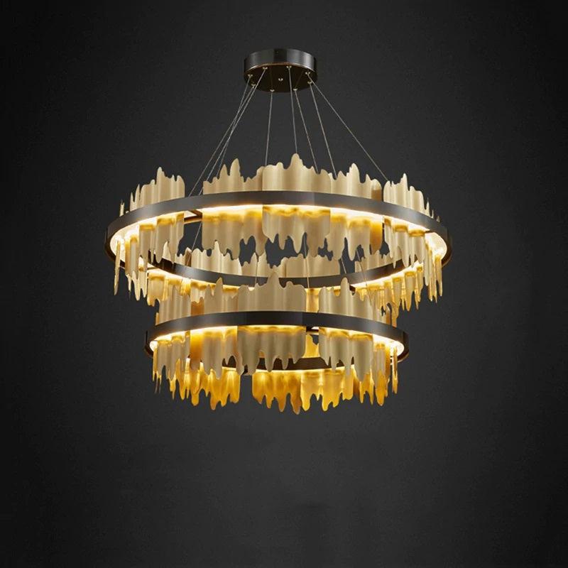 Leila Double Tiers Ring Chandelier