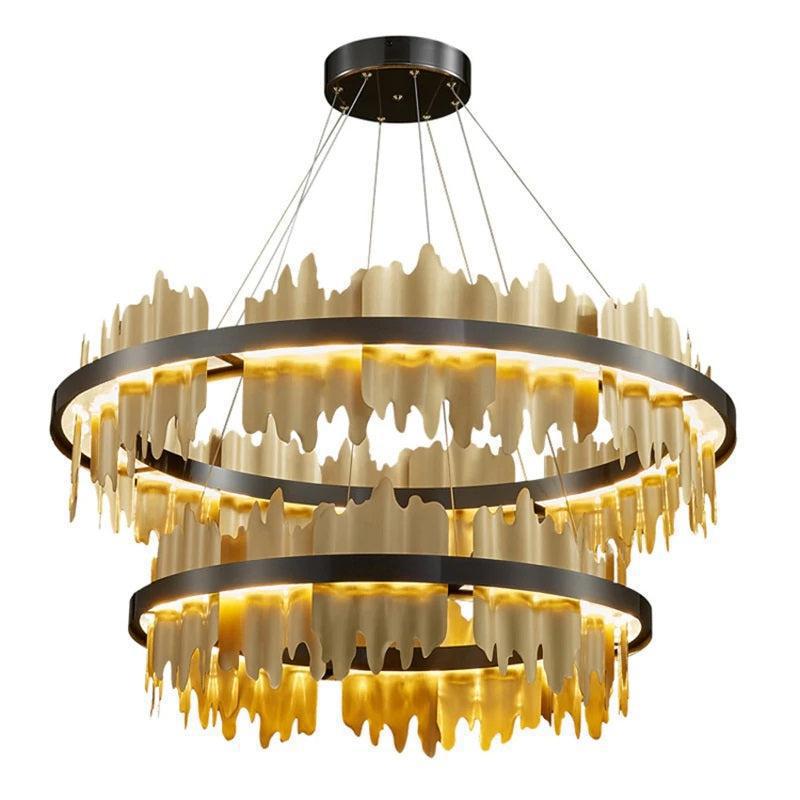 Leila Double Tiers Ring Chandelier