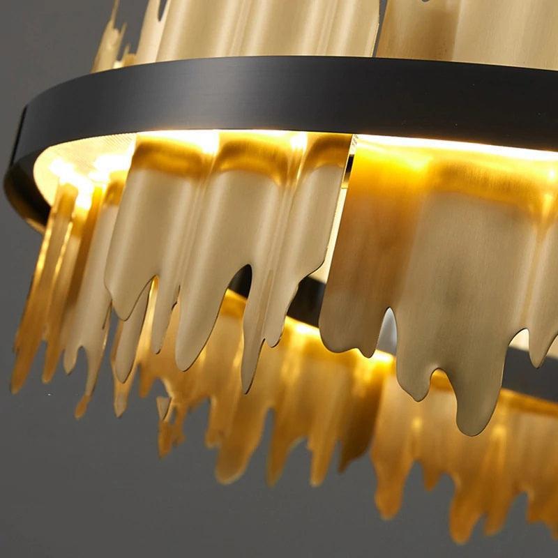 Leila Double Tiers Ring Chandelier