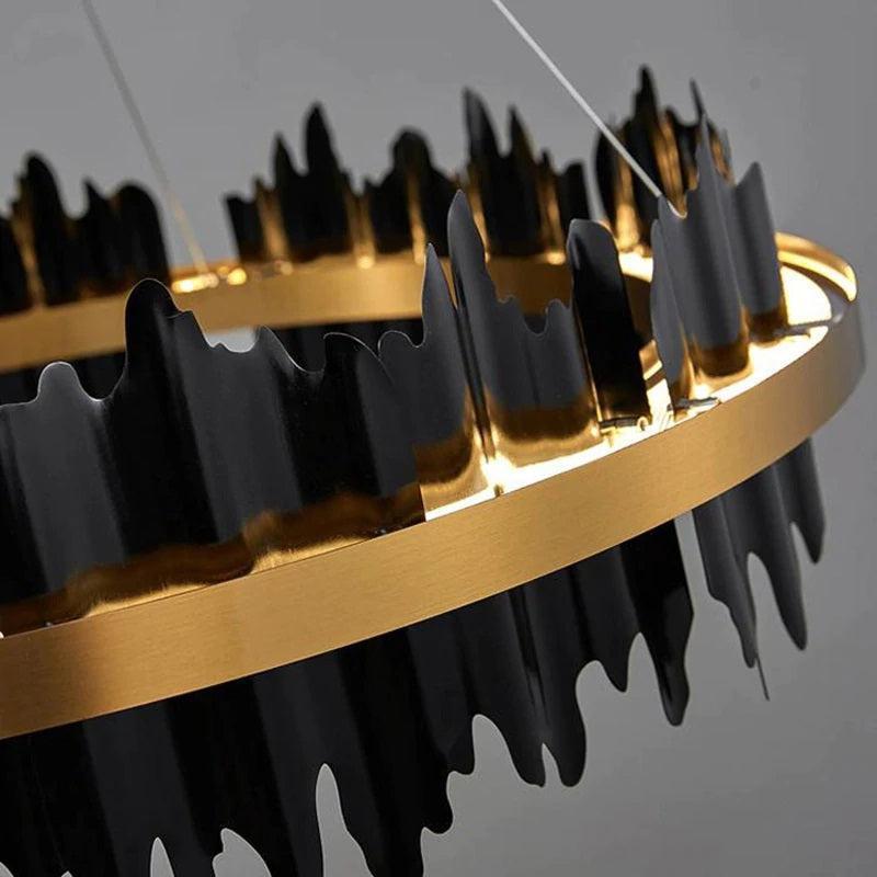 Leila Double Tiers Ring Chandelier