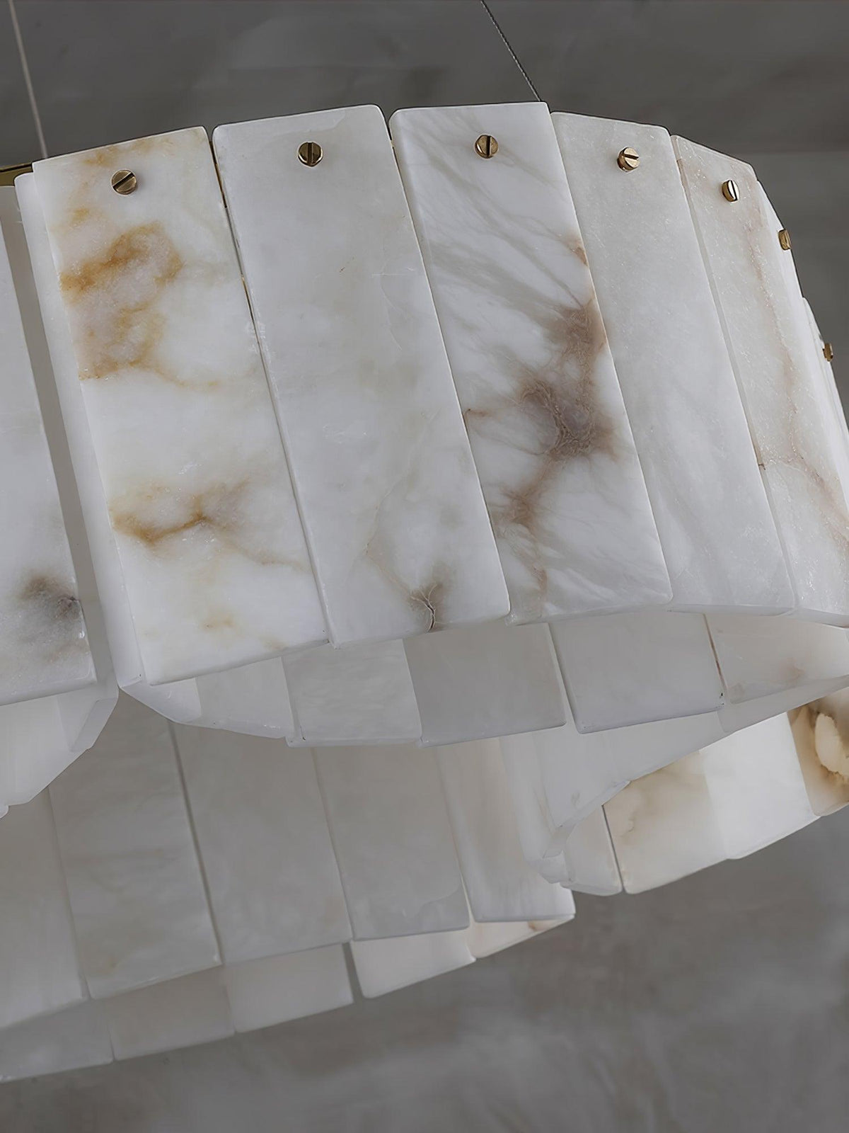 Luxe Alabaster Brass Ceiling Lamp