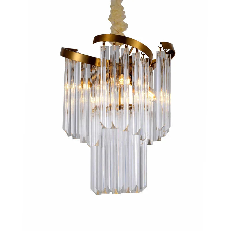 Twin Palms Round Crystal Chandelier