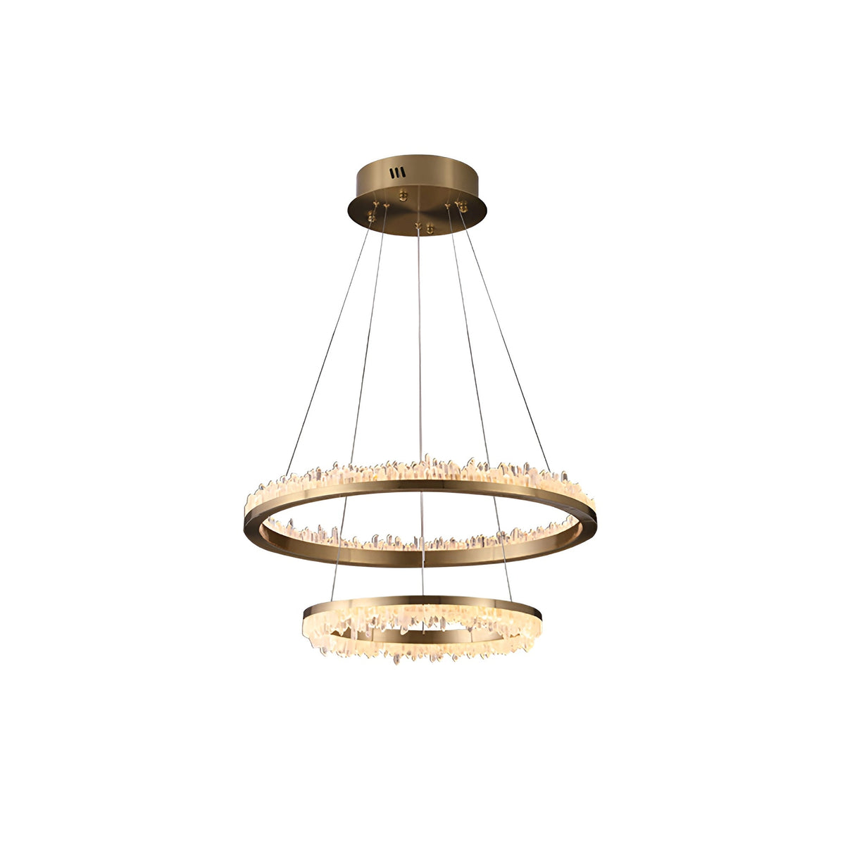 Minimalistic Crystal LED Chandelier