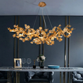 Branch Modern Leaf Linear Chandelier