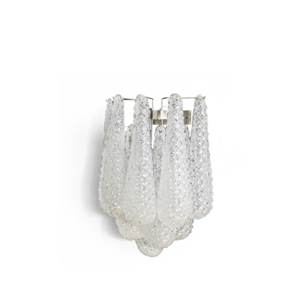 Murano Petals White Wall Light 13.4"