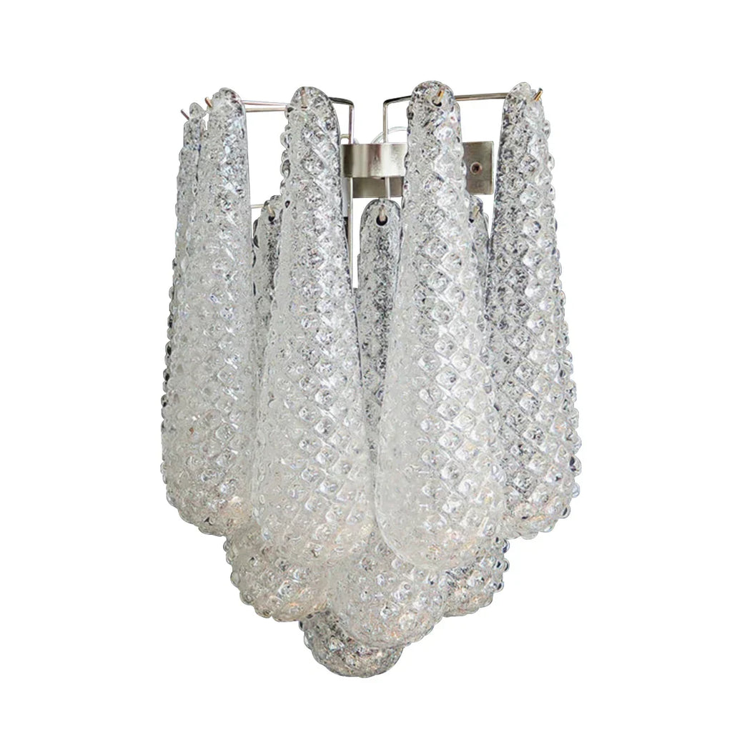 Murano Petals White Wall Light 13.4"