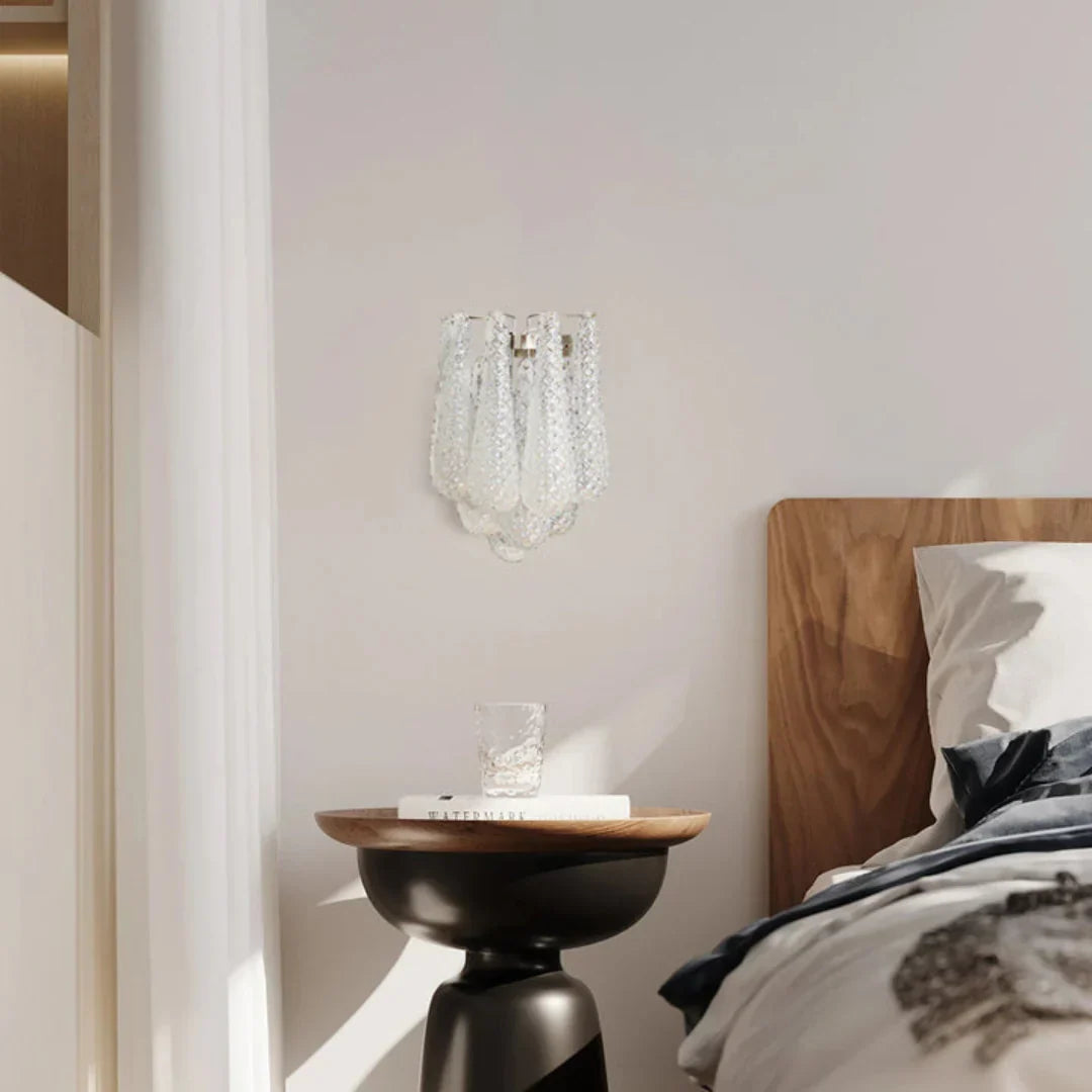 Murano Petals White Wall Light 13.4"