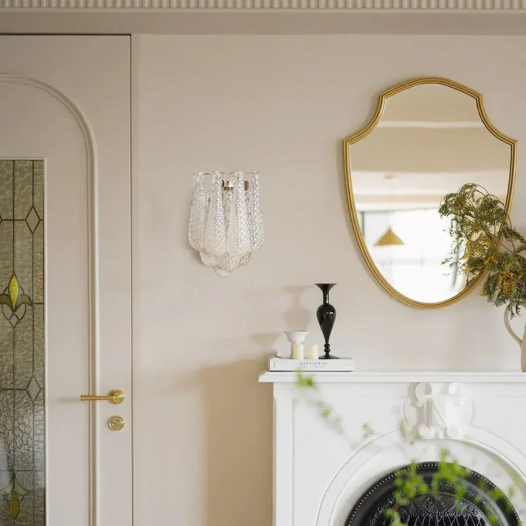 Murano Petals White Wall Light 13.4"