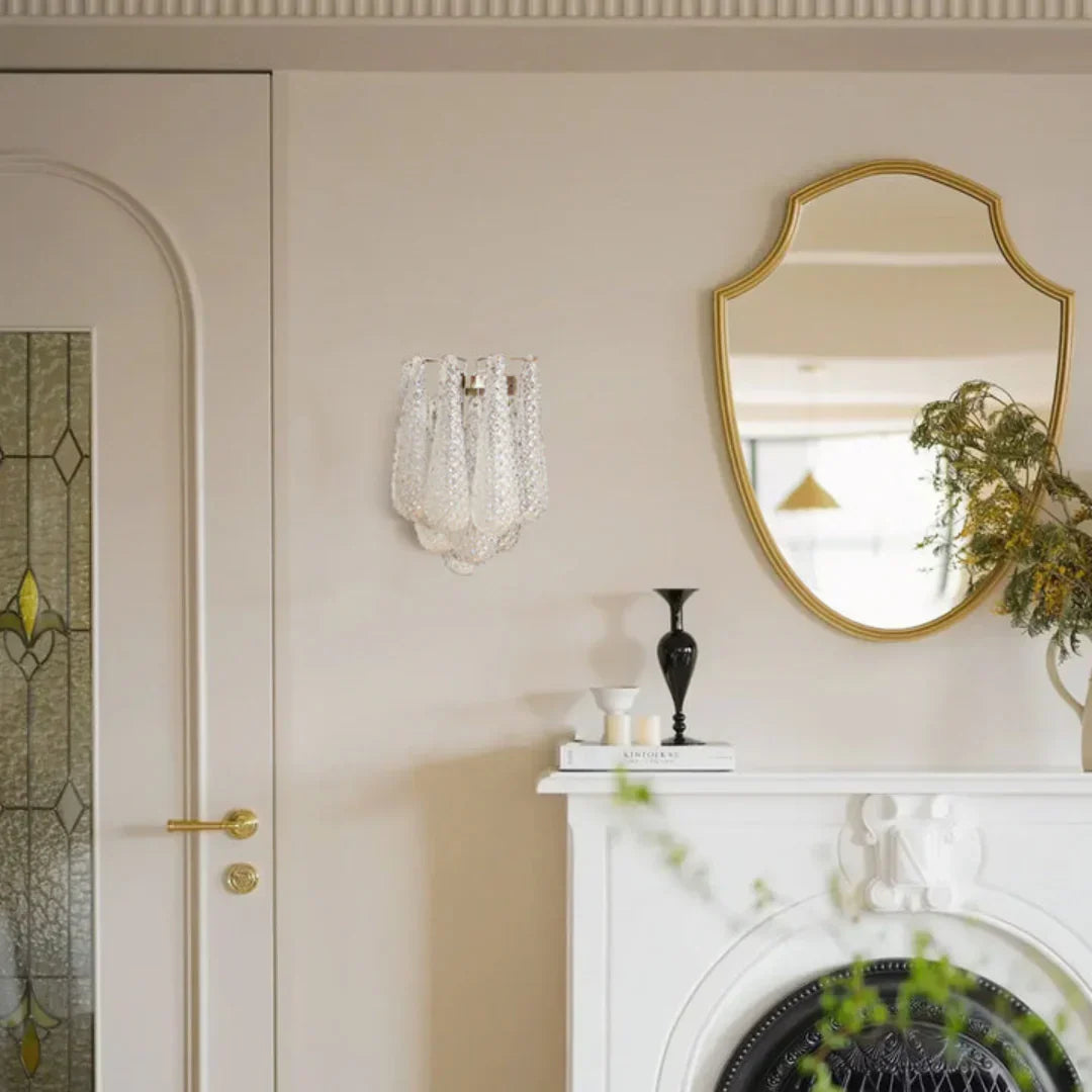 Murano Petals White Wall Light 13.4"