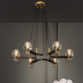 Brass,post-modern,industrial style, bulb, light luxury, 6 heads, glass, 8 heads,chandeliers, branch, pendants, Calmoxve, living room. bedroom, dining room, light,