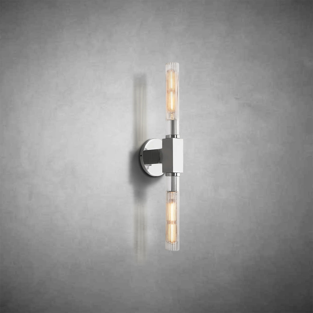 Cannel Glass Linear Wall Sconce