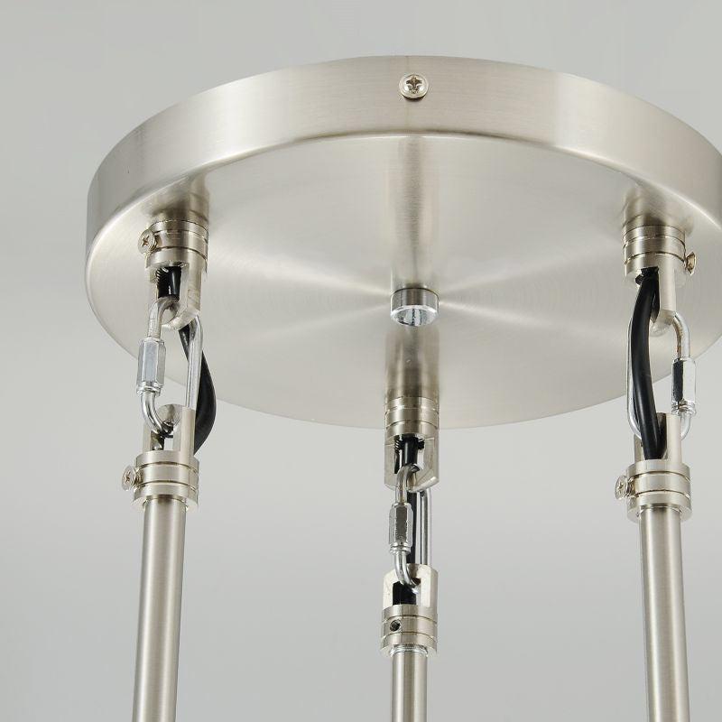 Raindrop Round Chandelier 3-Light 8''