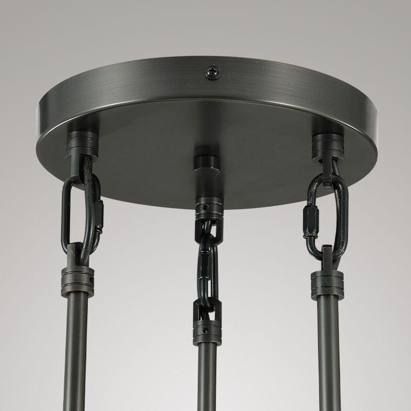 Raindrop Round Chandelier 3-Light 8''