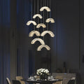 Rock Crystal Crescent Chandelier - Calmoxve