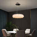 Rock Crystal Halo Modern Chandelier - Calmoxve