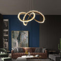 Rock Crystal Möbius Ring Chandelier - Calmoxve