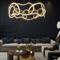 Rock Crystal Multi Ring Chandelier - Calmoxve