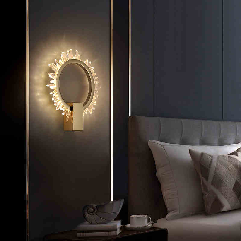 Rock Crystal Ring Wall Sconce - Calmoxve