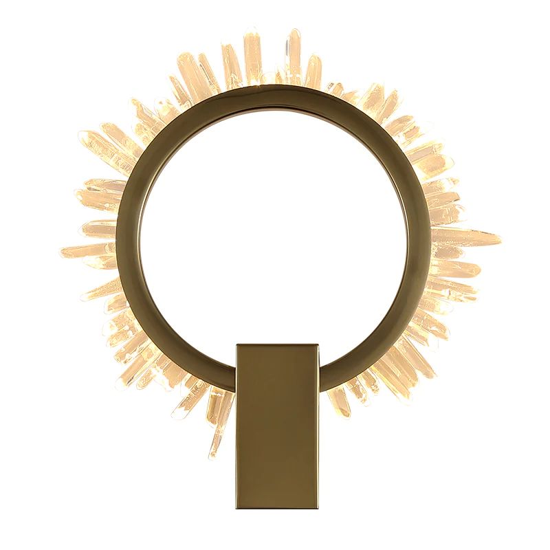 Rock Crystal Ring Wall Sconce - Calmoxve