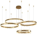 Rock Crystal Rings Luxury Chandelier - Calmoxve