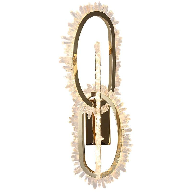 Rock Crystal Unique Modern Wall Sconce - Calmoxve