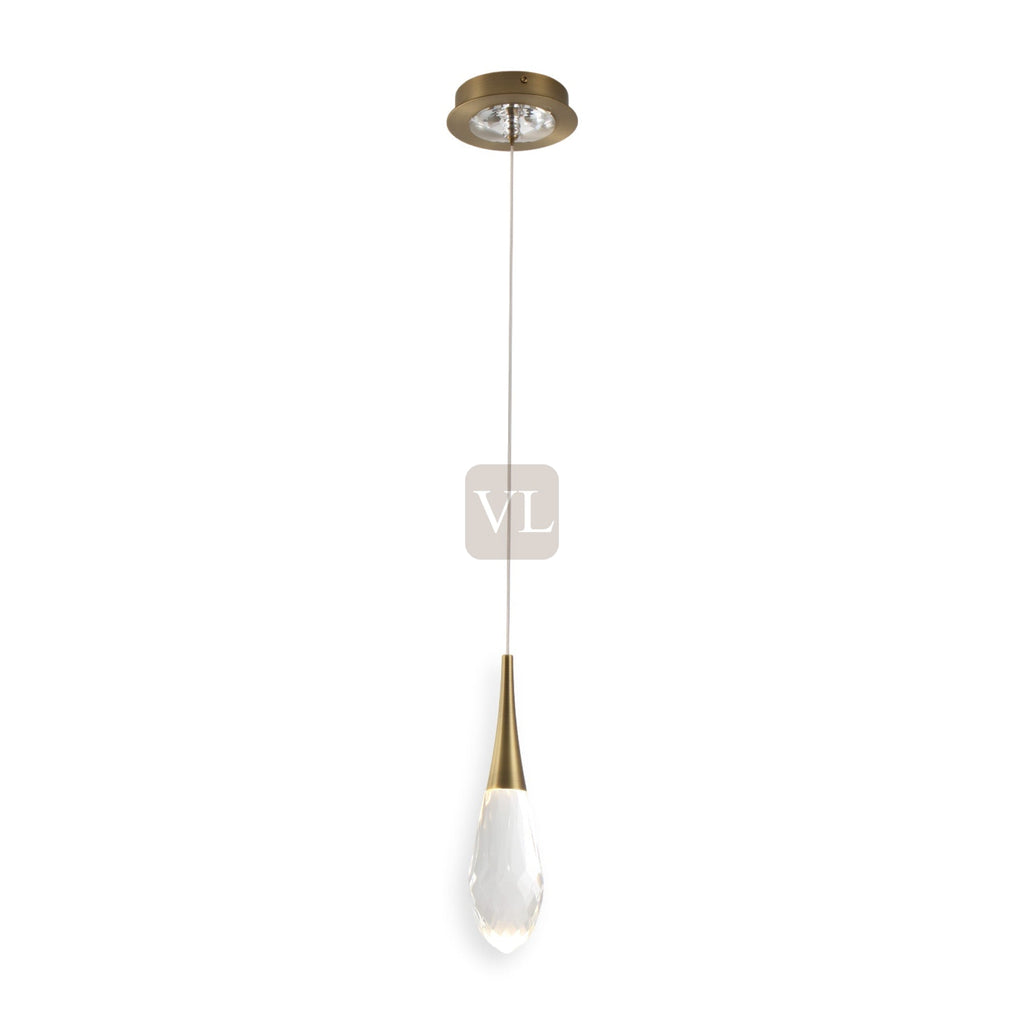 Crystal Drop LED Pendant Light