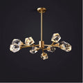 Zora Modern Faceted Crystal Chandelier For Living Room