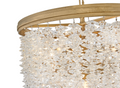 Calmoxve Vac Crystal Round 2 Tier Chandelier 26"