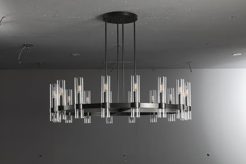 Lavelle Glass Round Chandelier 48"