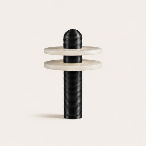 Alabaster Disc Table Lamp