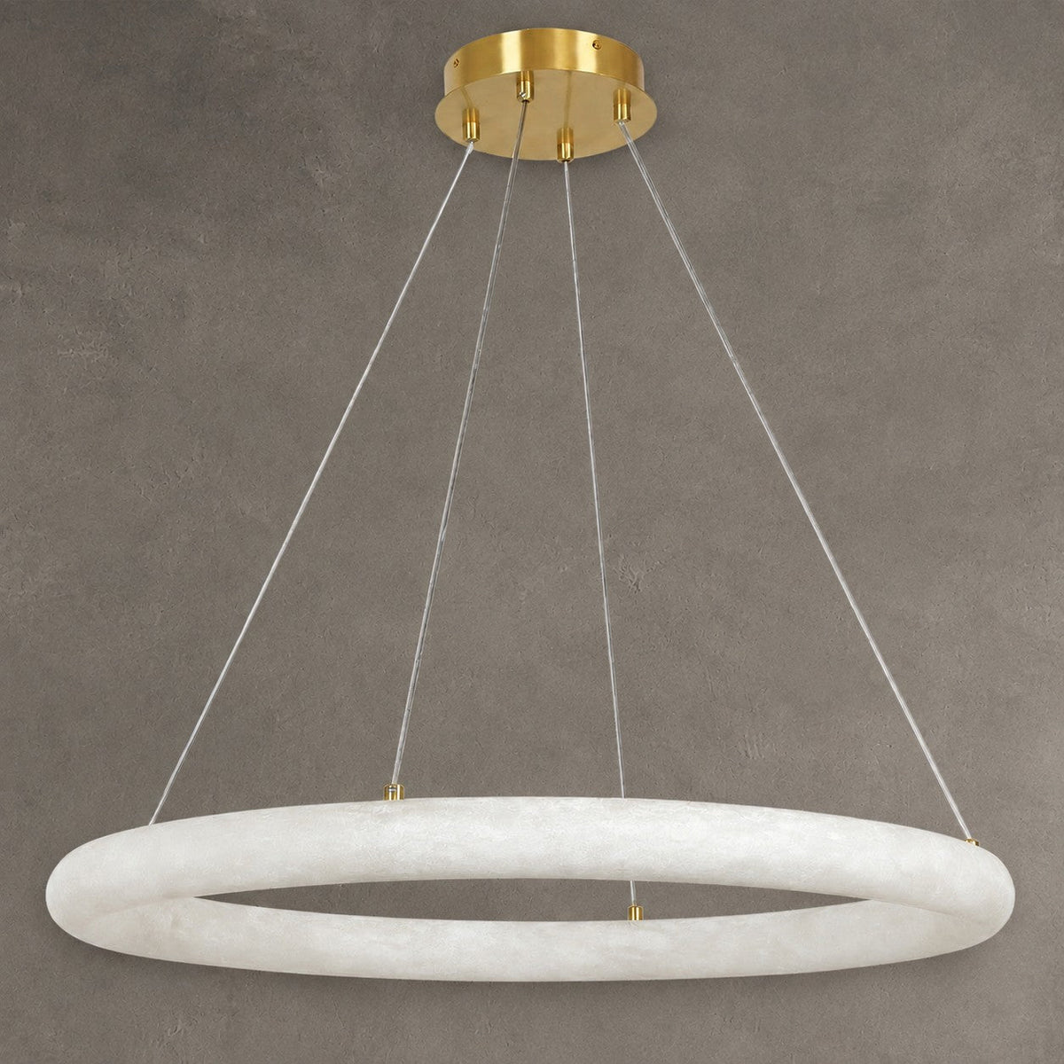 Alabaster Globle Round Chandelier