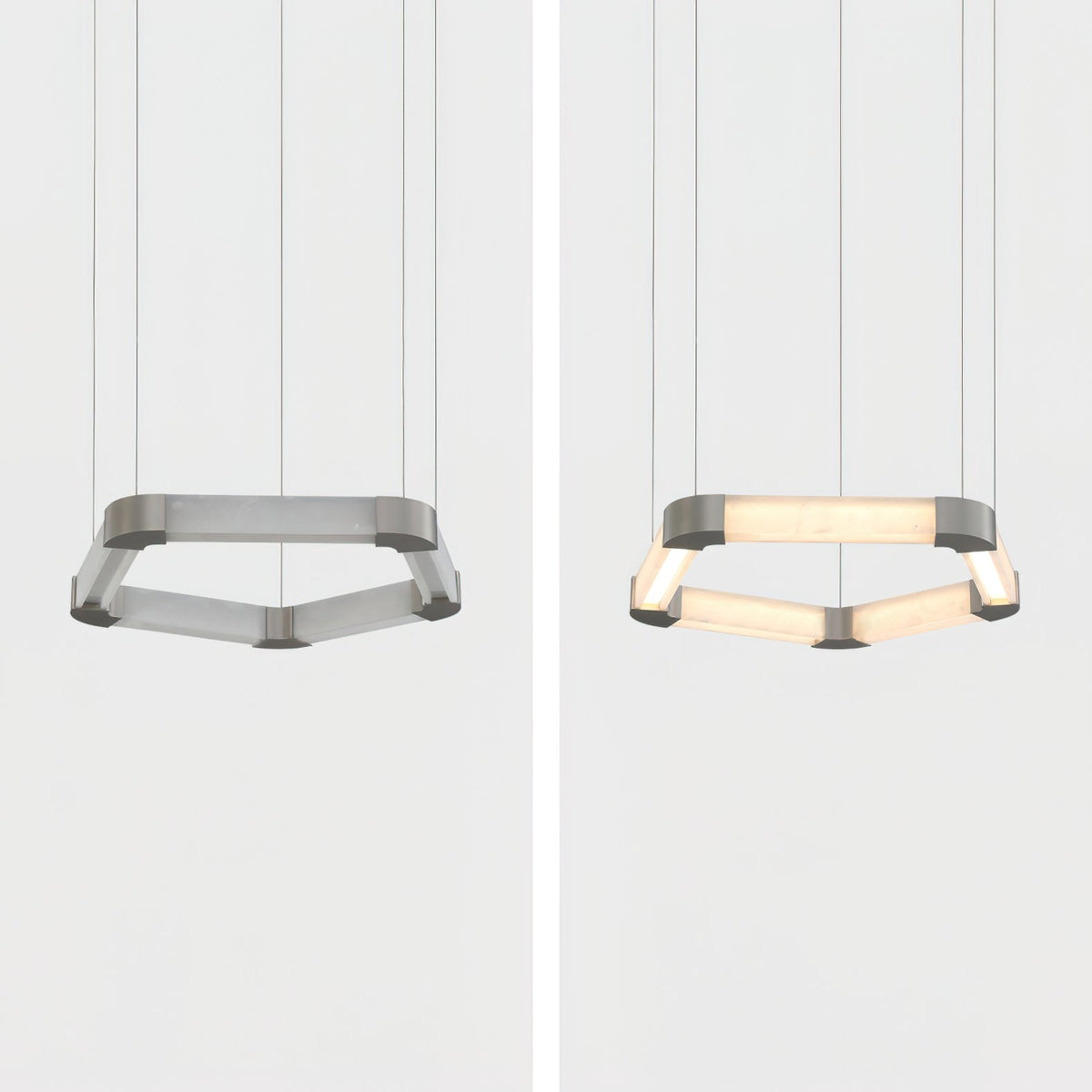Alabaster Single Ring Chandelier - view 3