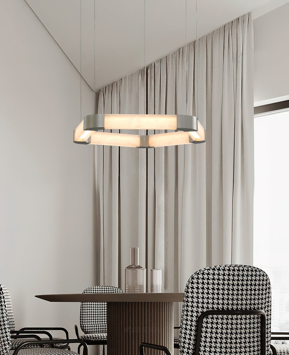 Alabaster Single Ring Chandelier - view 6