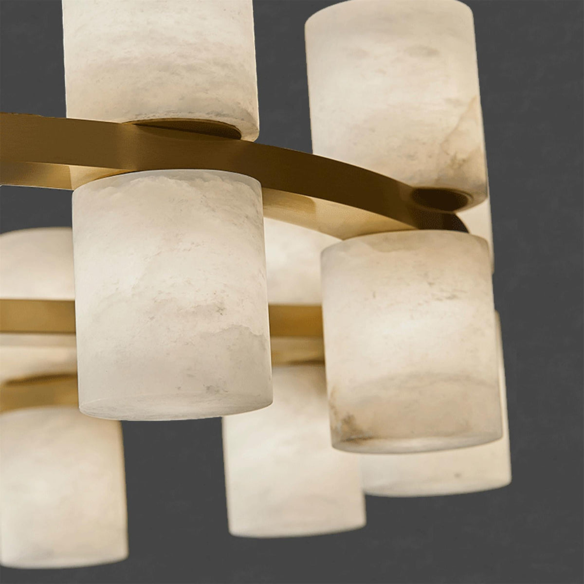Alabaster Tiered Ring Chandelier - view 12