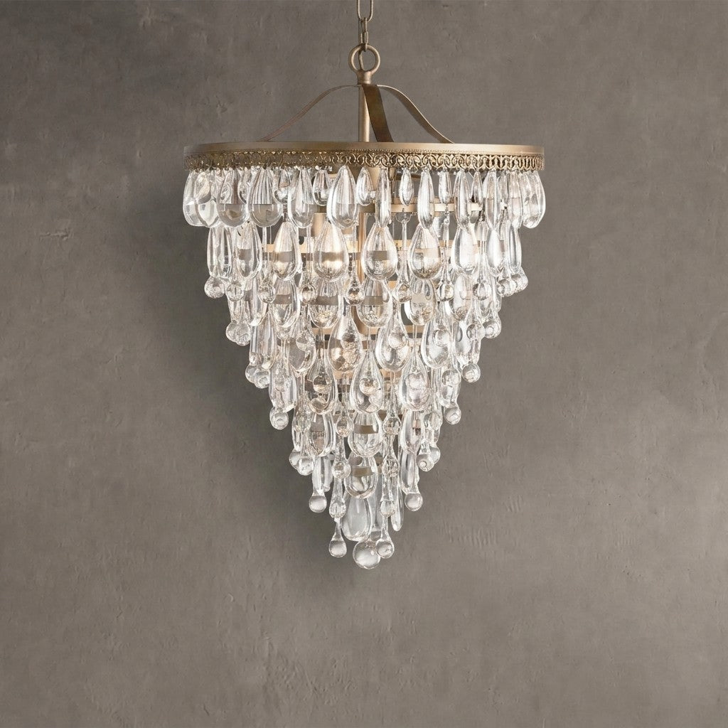 Anavelle Round Chandelier 17''23''H