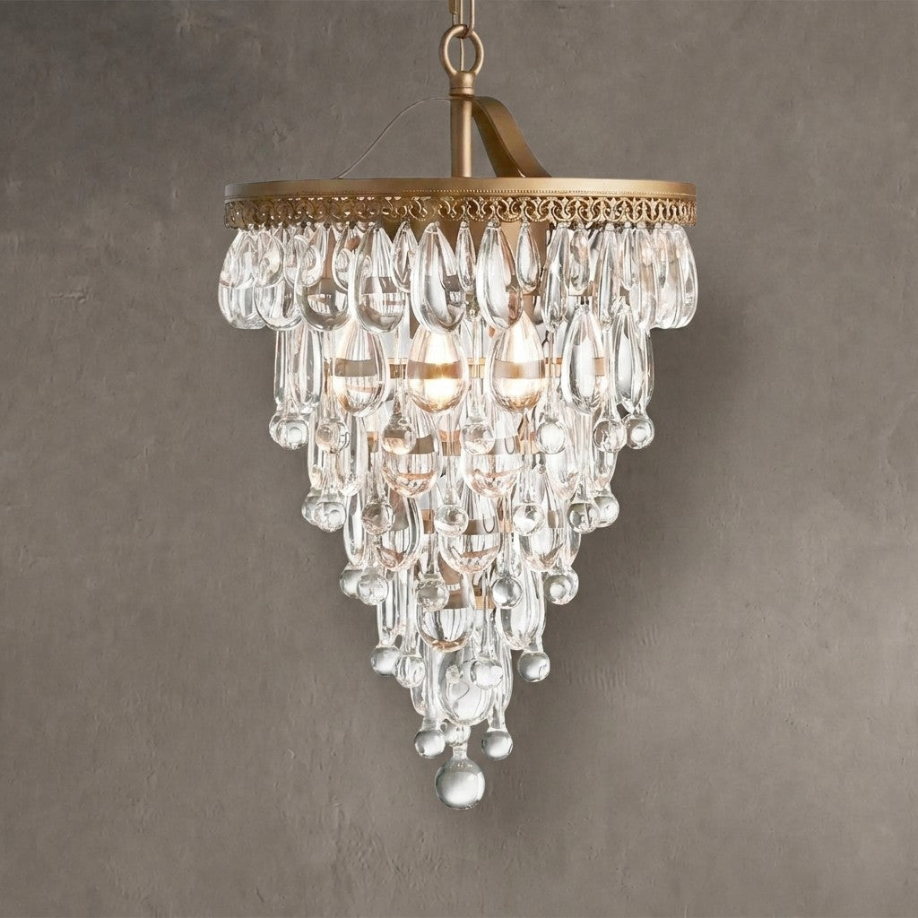 Anavelle Round Chandelier 17''23''H