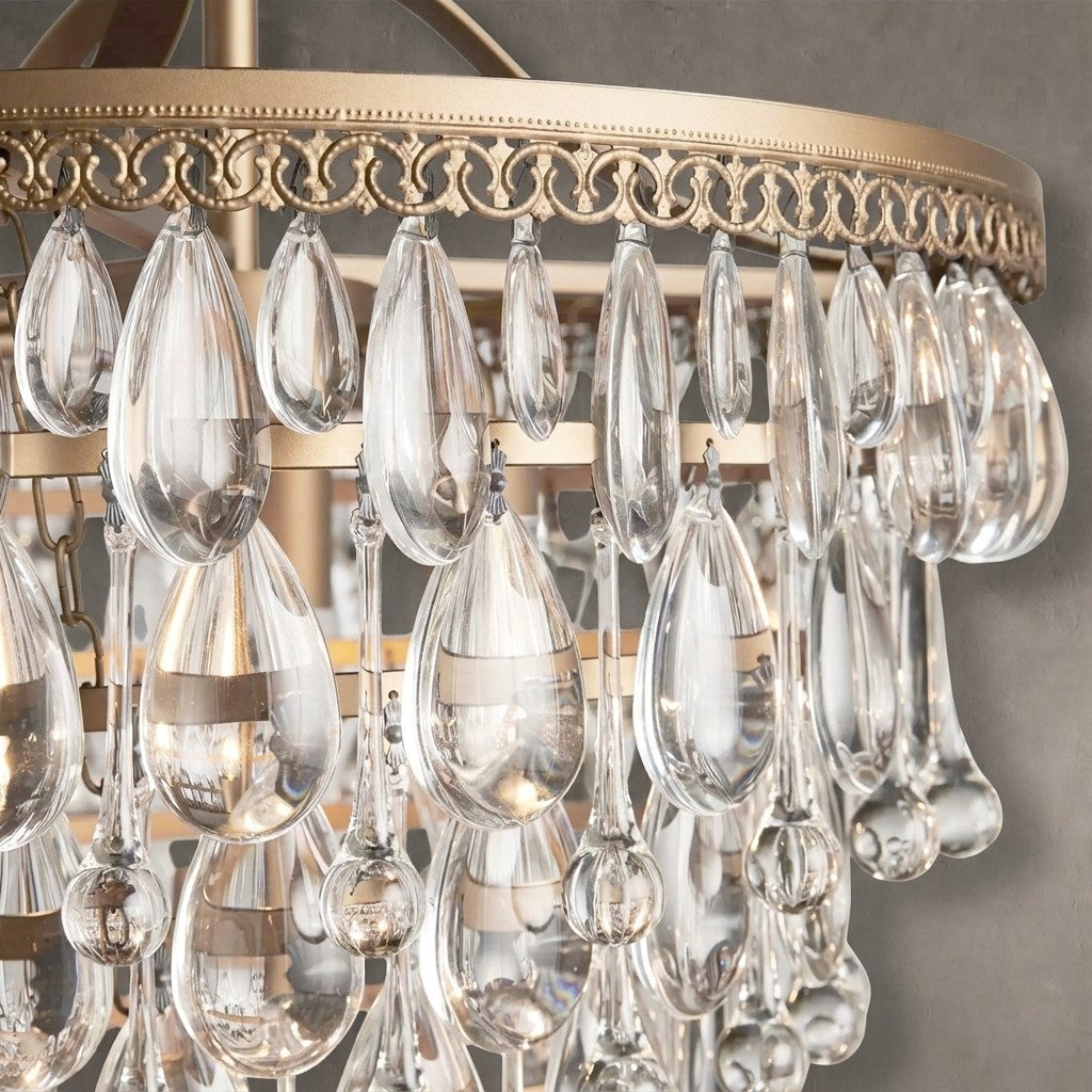Anavelle Round Chandelier 17''23''H
